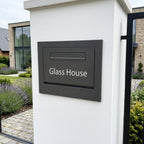 Through Pillar Parcel Delivery System with Letterbox Epsilon-Pillar