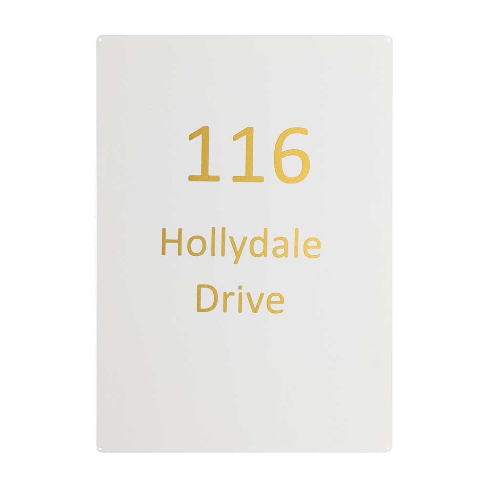 Personalised Letterboxes With Gold Letters