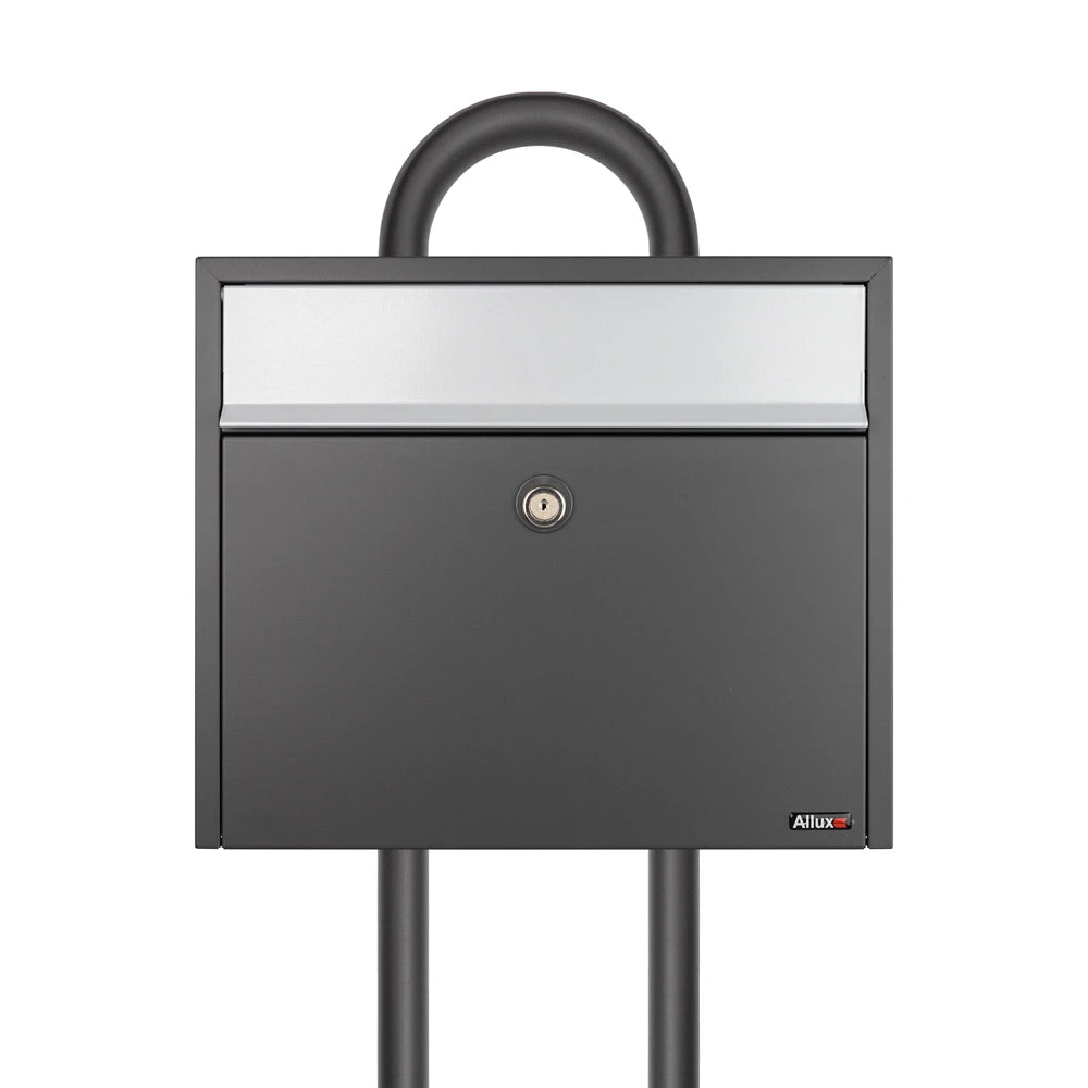 Pole Mounted Anthracite Letterbox Allux LT150