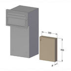 Post And Parcel Box For Through The Wall Application   Sierra Rear Access   Parcel Dimensions_2