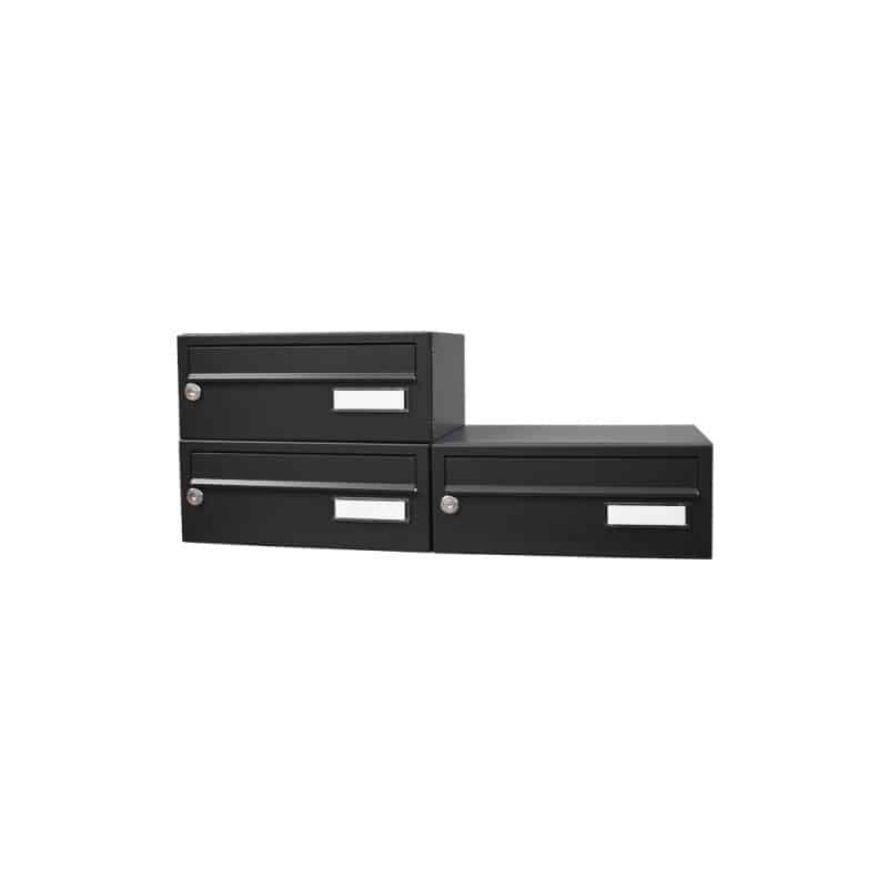 Wall Mounted Post Box for Flats Locking Letterbox Galvanised Steel - LBD-015 City Hall