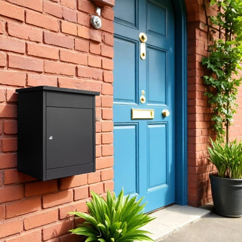 Puffin Black External Parcel Box For Homes (2)