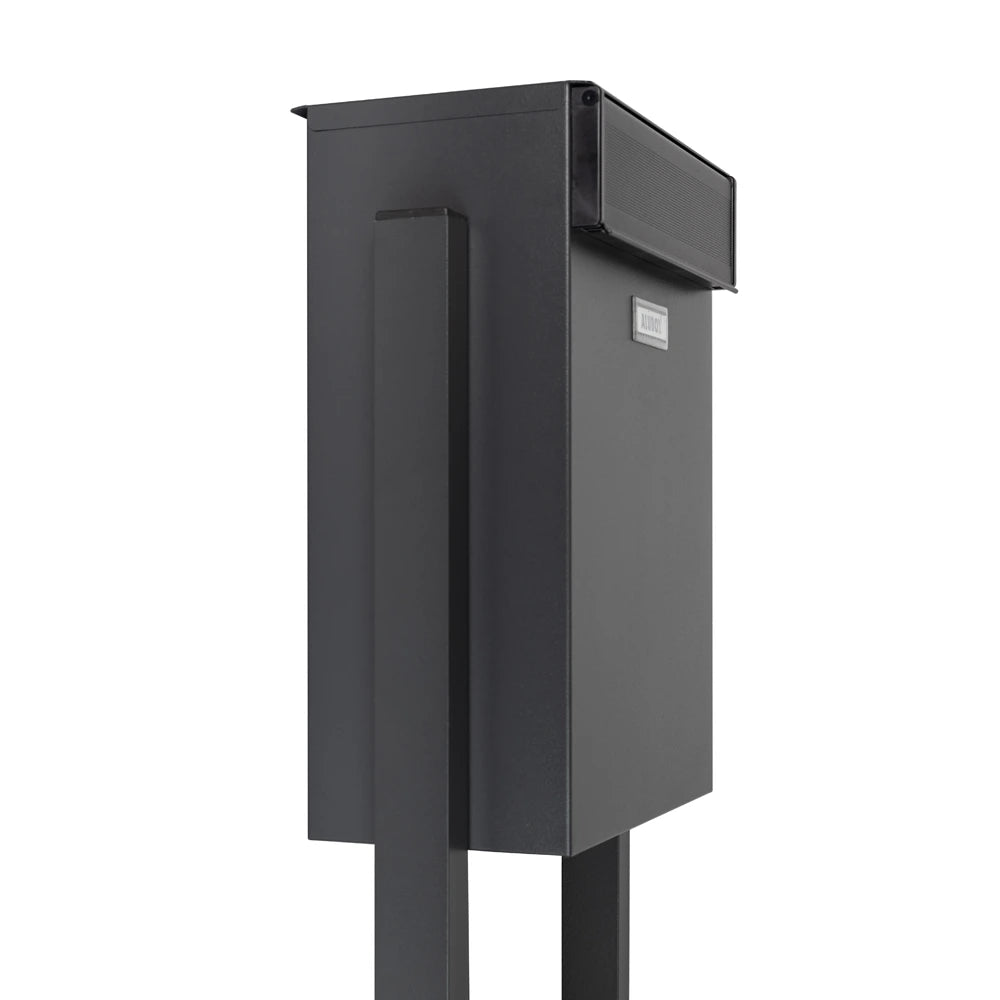 Rear Access Free Standing Letterbox Magnum RAL 7016