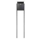 Rear Access Free Standing Post Box Magnum Dark Grey