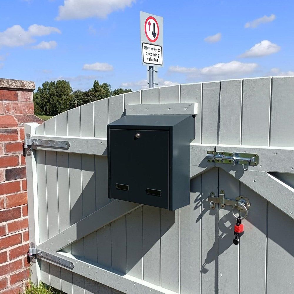 Rear Access Large Letterbox For Gates Fences W3 4 Lifestyle Image One 2.jpg