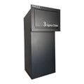 Rear Access Parcel Box For Gates And Fences   Sigma Paco VE2   Anthracite Grey   Side Angle