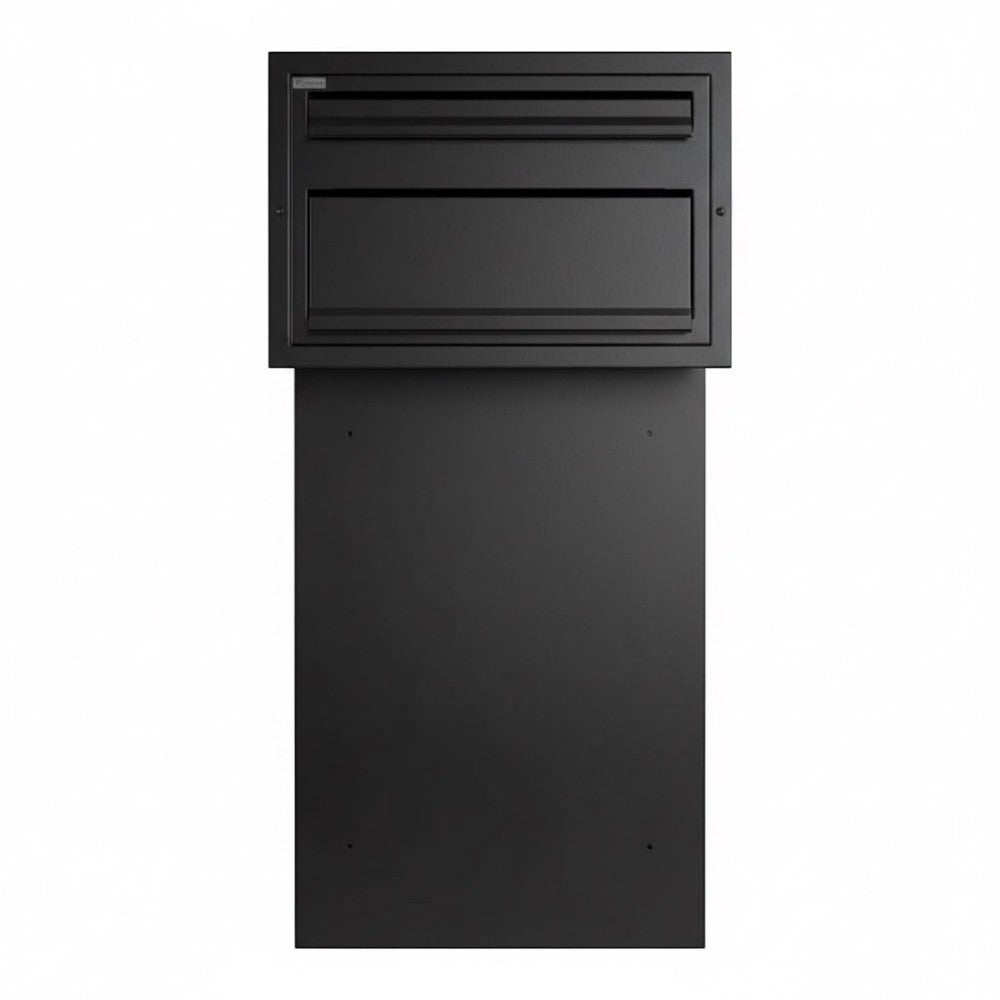 Rear Access Through The Wall Post And Parcel Box   Sigma   Black