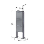 Rear Access Free Standing Post Boxes SLP