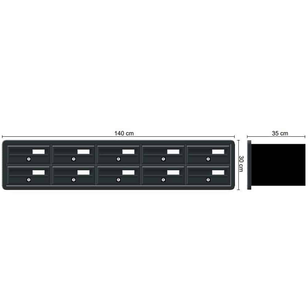Recess Mounted Modular 270 5x2(10)