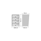 Wall Mounted Post Boxes for Flats External Locking Anthracite Grey - Tocco Di Italia Slim