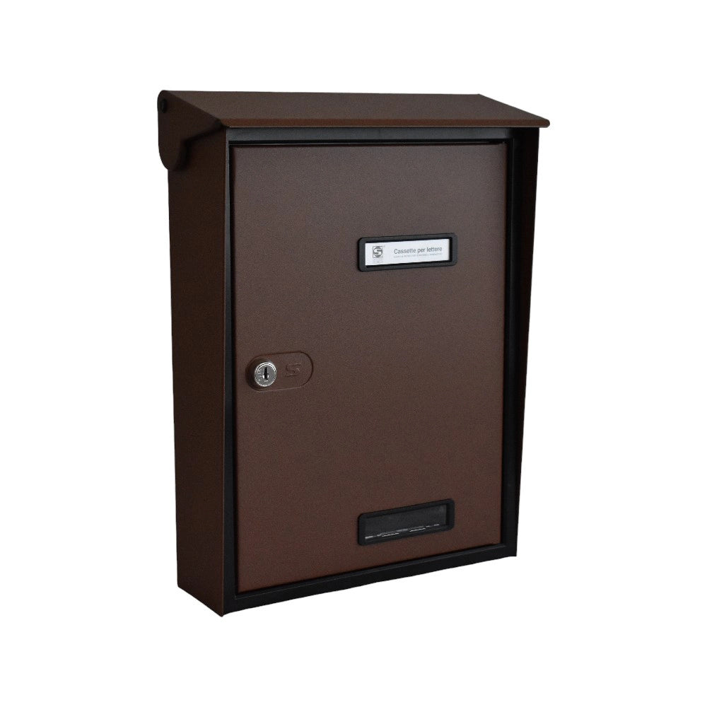 San Zenone Corten Effect Finish Wall Mounted Post Box