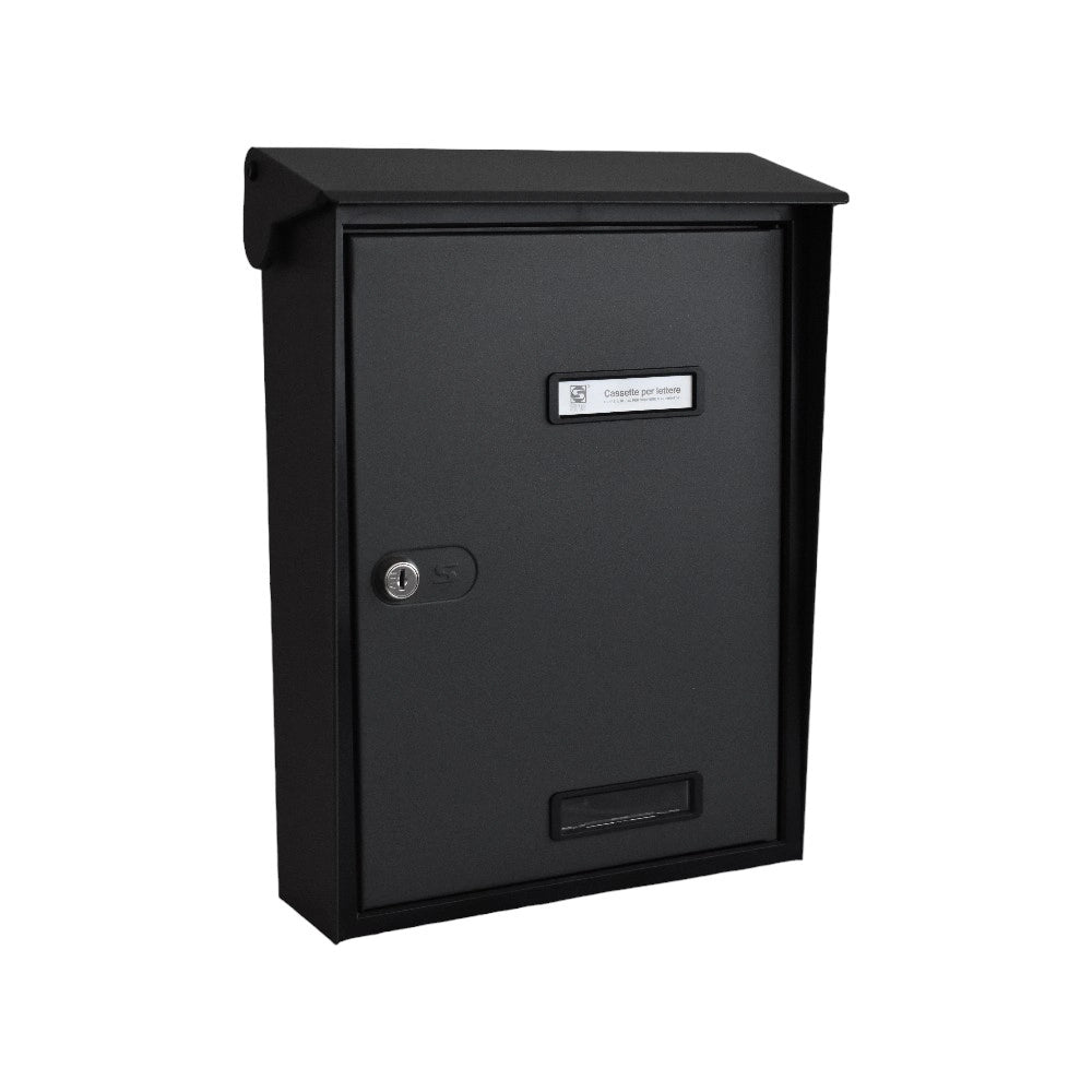 San Zenone Graphite Finish Wall Mounted Post Box