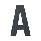 Stylish 3D House Numbers   Stainless Steel Powder Coated Anthracite Grey   Letter A