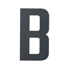 Stylish 3D House Numbers   Stainless Steel Powder Coated Anthracite Grey   Letter B