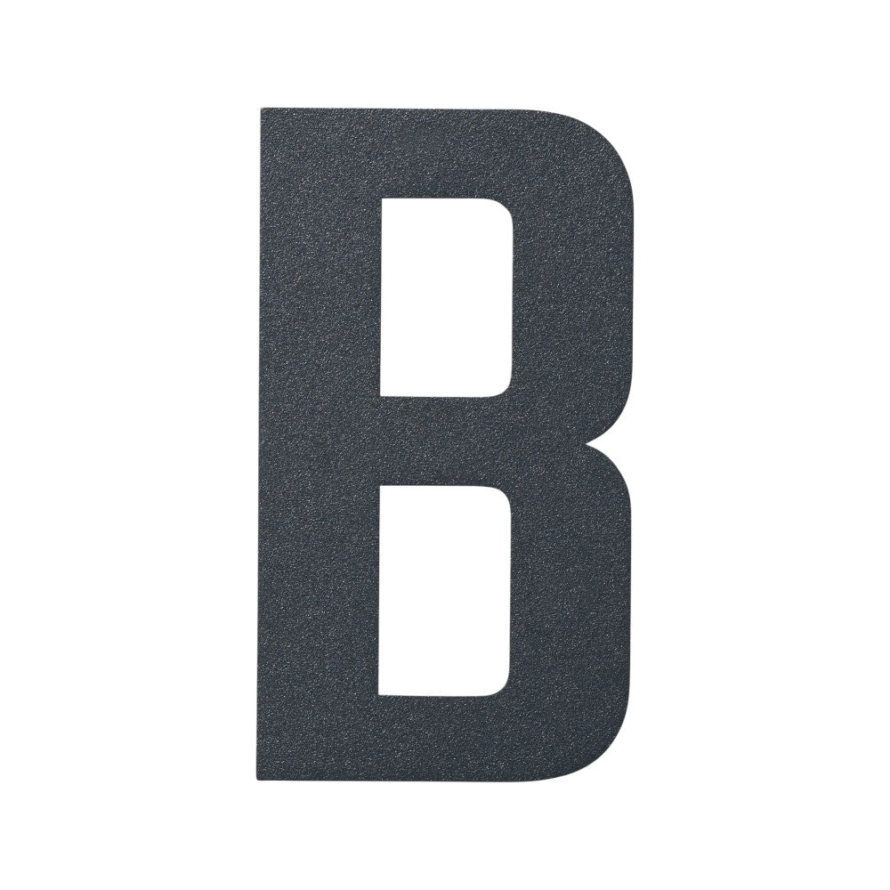 Stylish 3D House Numbers   Stainless Steel Powder Coated Anthracite Grey   Letter B