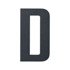 Stylish 3D House Numbers   Stainless Steel Powder Coated Anthracite Grey   Letter D