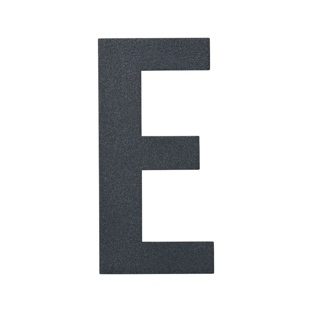 Stylish 3D House Numbers   Stainless Steel Powder Coated Anthracite Grey   Letter E