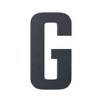 Stylish 3D House Numbers   Stainless Steel Powder Coated Anthracite Grey   Letter G