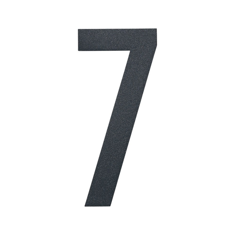 Stylish 3D House Numbers   Stainless Steel Powder Coated Anthracite Grey   Number 7