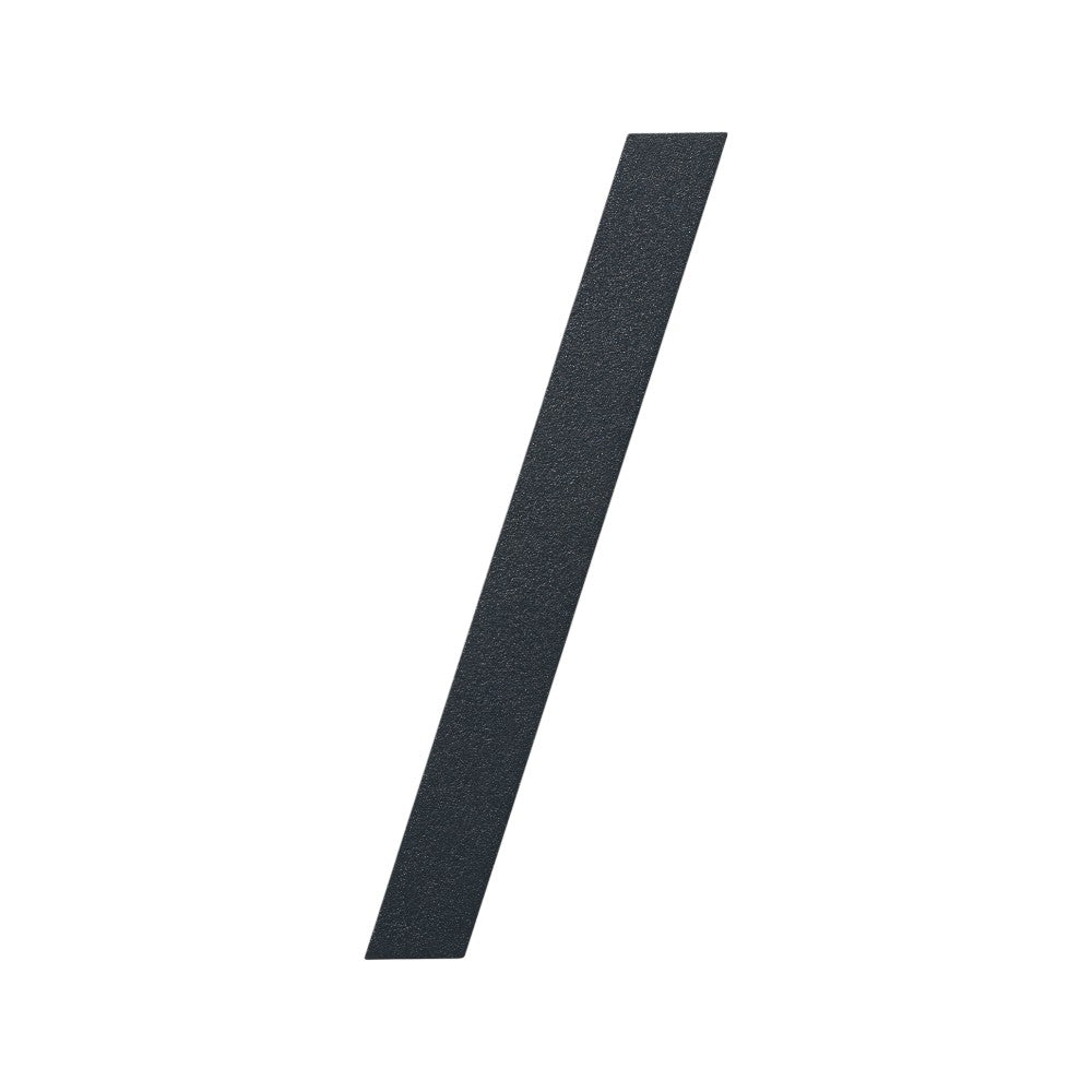 Stylish 3D House Numbers   Stainless Steel Powder Coated Anthracite Grey   Slash Sign