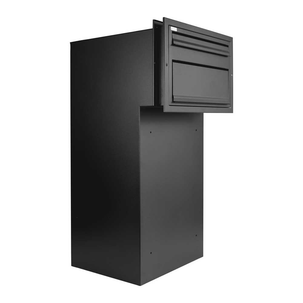Through The Wall Parcel Box For Home Sierra Black
