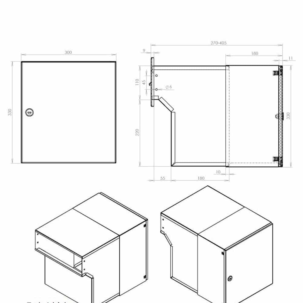 Through He Eall Letterbox Lfd 042 Drawing