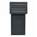 Through The Wall Post And Parcel Box   Sierra   Rear Access   Anthracite Grey