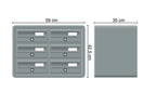 Tocco Di Italia Modular 270 Wall Mounted Post Boxes for Flats Anodized Silver