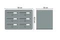 Tocco Di Italia Modular 270 Wall Mounted Letterboxes for Flats Anthracite Grey