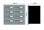 Tocco Di Italia Modular 270 2x4 Recess Mounted Post Boxes For Flats
