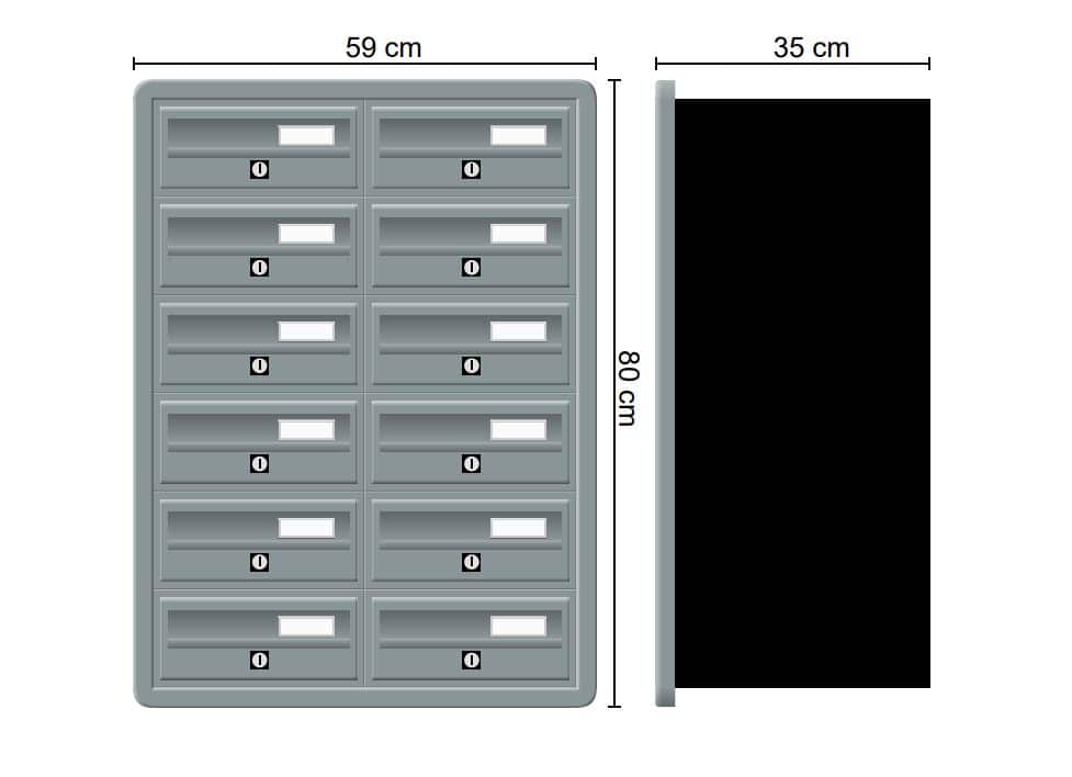 Tocco Di Italia Modular 270 Recess Mounted Post Boxes for Flats