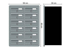 Tocco Di Italia Modular 270 Recess Mounted Post Boxes for Flats Anthracite Grey