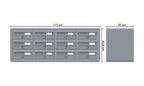 Tocco Di Italia Modular 270 Wall Mounted Letterboxes for Flats Anthracite Grey