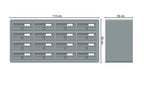 Tocco Di Italia Modular 270 Wall Mounted Letterboxes for Flats Anthracite Grey