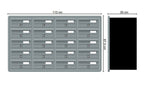 Tocco Di Italia Modular 270 Recess Mounted Post Boxes for Flats Anthracite Grey
