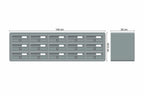 Tocco Di Italia Modular 270 Wall Mounted Letterboxes for Flats Anthracite Grey