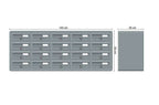 Tocco Di Italia Modular 270 Wall Mounted Letterboxes for Flats Anthracite Grey