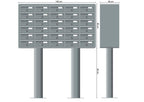 Free standing letterboxes Modular 270