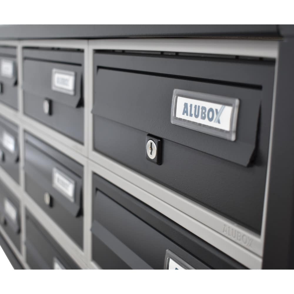 Tocco Di Italia Modular 270 Freestanding Letterboxes For Flats Anthracite Grey Front2
