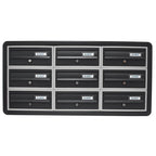 Tocco Di Italia Modular 270 Wall Mounted Letterboxes For Flats Anthracite Grey Recess Mounted 5