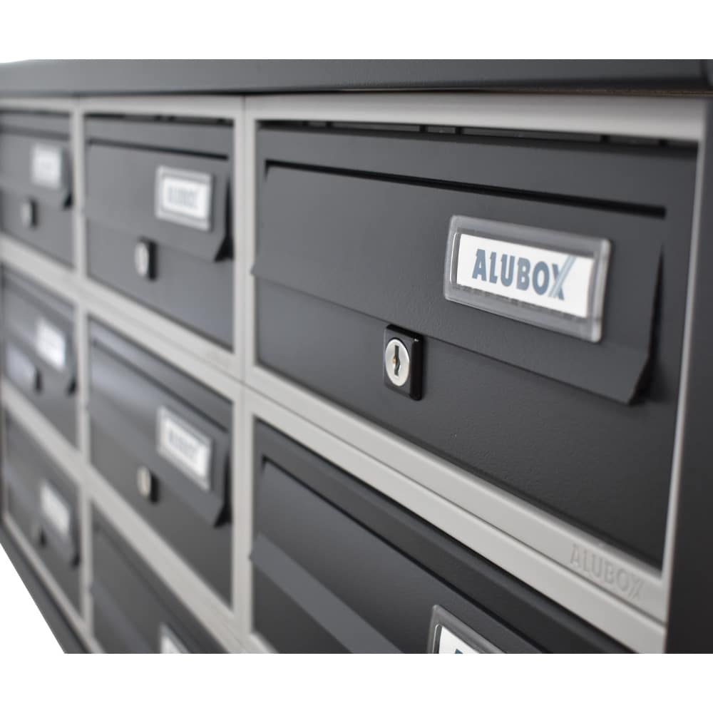 Tocco Di Italia Modular 270 Wall Mounted Letterboxes For Flats Anthracite Grey3