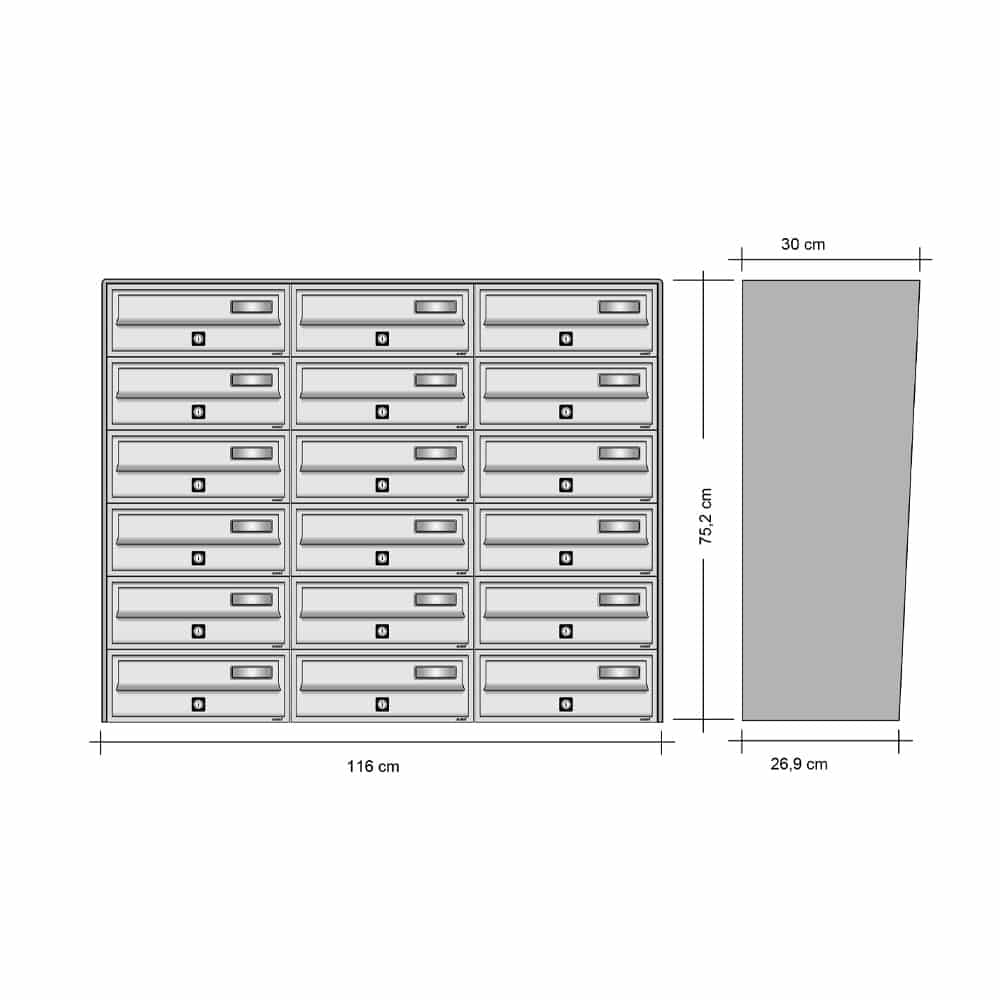 Tocco Di Italia Slim Wall Mountedx18 Drawing