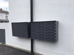 Post Boxes for Flats Wall Mounted External Locking Metal in RAL 7016 - Urban Easy E3