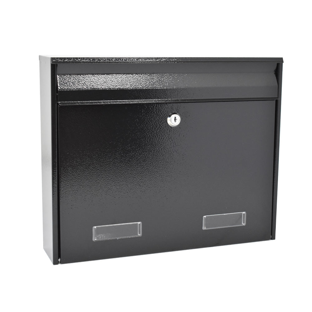 W2 Wall Mounted Post Box In Black Single