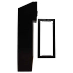 W3 TRIM REAR ACCESS LETTERBOX BLACK SIDE VIEW