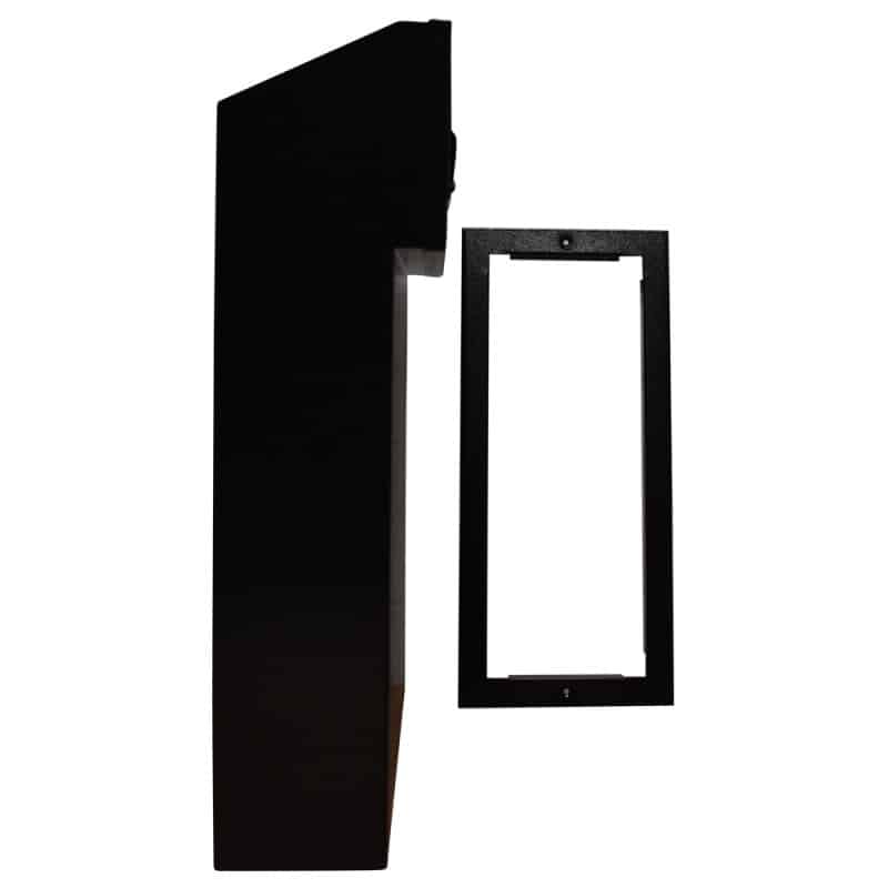 W3 TRIM REAR ACCESS LETTERBOX BLACK SIDE VIEW