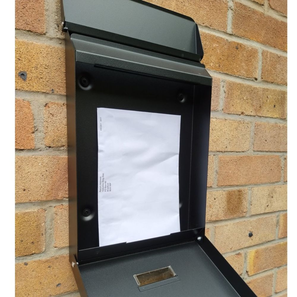 Wall Mounted Athracite Grey Post Box SDG