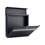 Wall Mounted External Letterbox   Modern Contemporary   Skylark   Opened