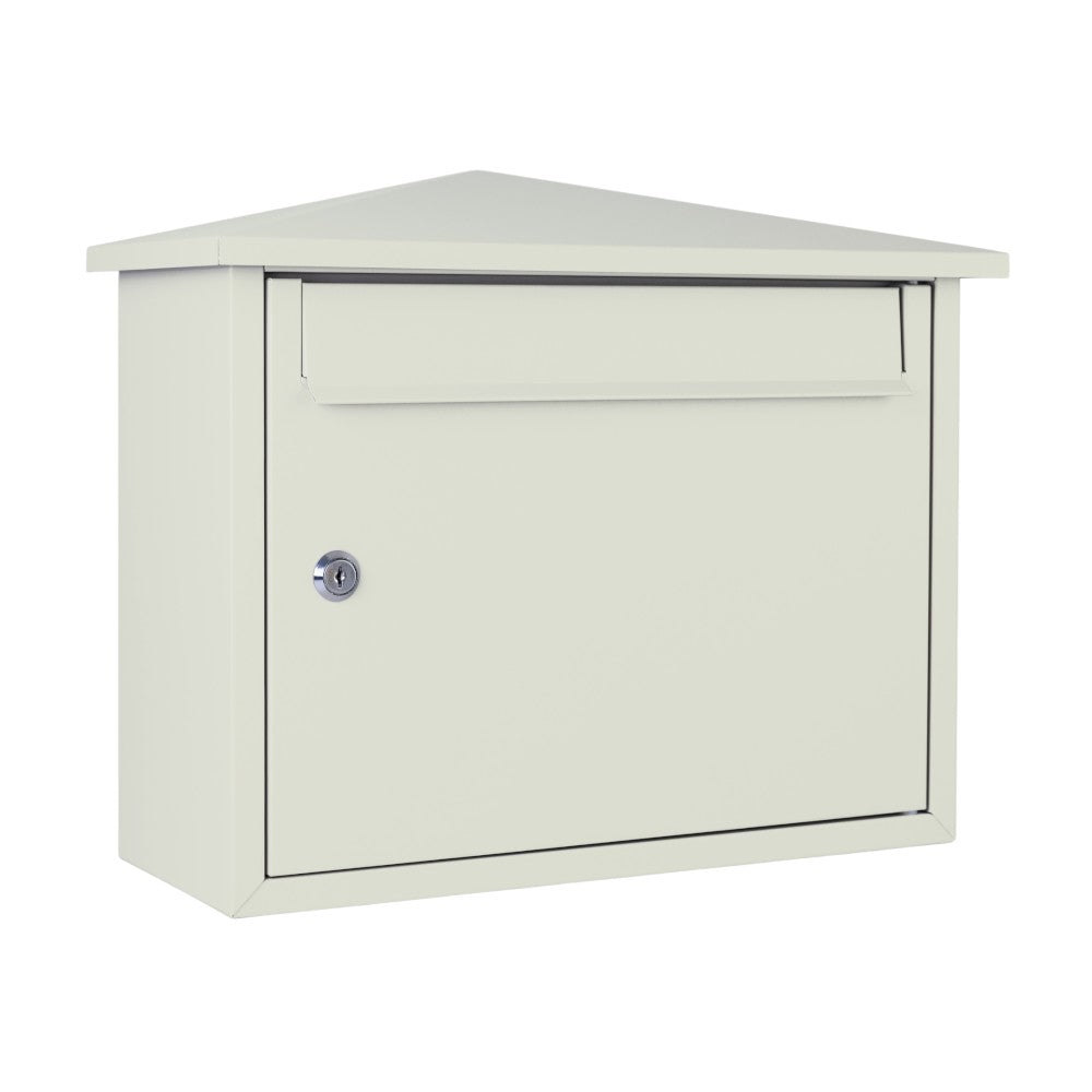 Wall Mounted External Post Box Kestrel   Pebble Grey