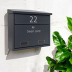 Wall Mounted External Post Box SD5 With Personalised Address